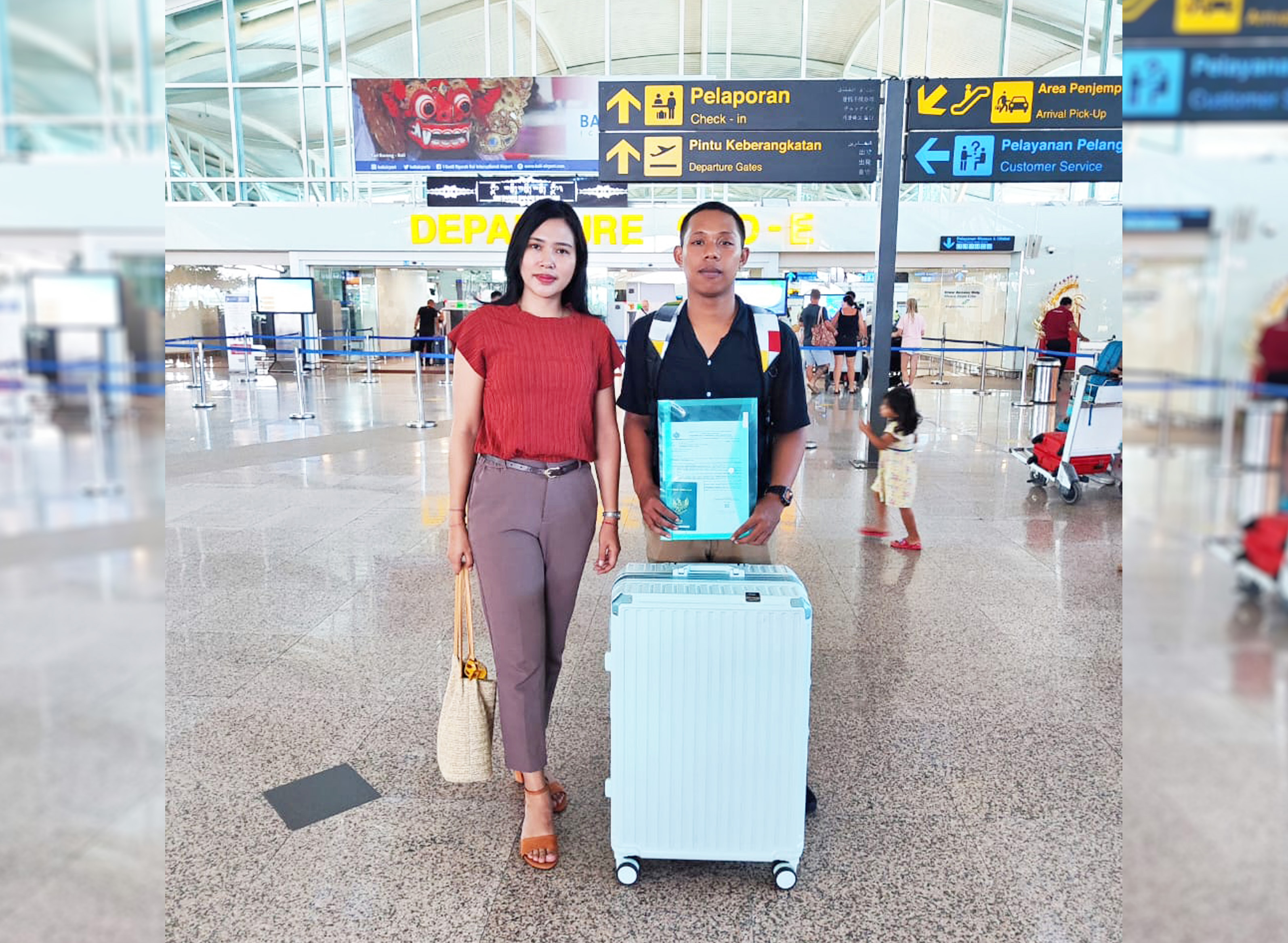 Keberangkatan Edi Gria Kusuma Dana