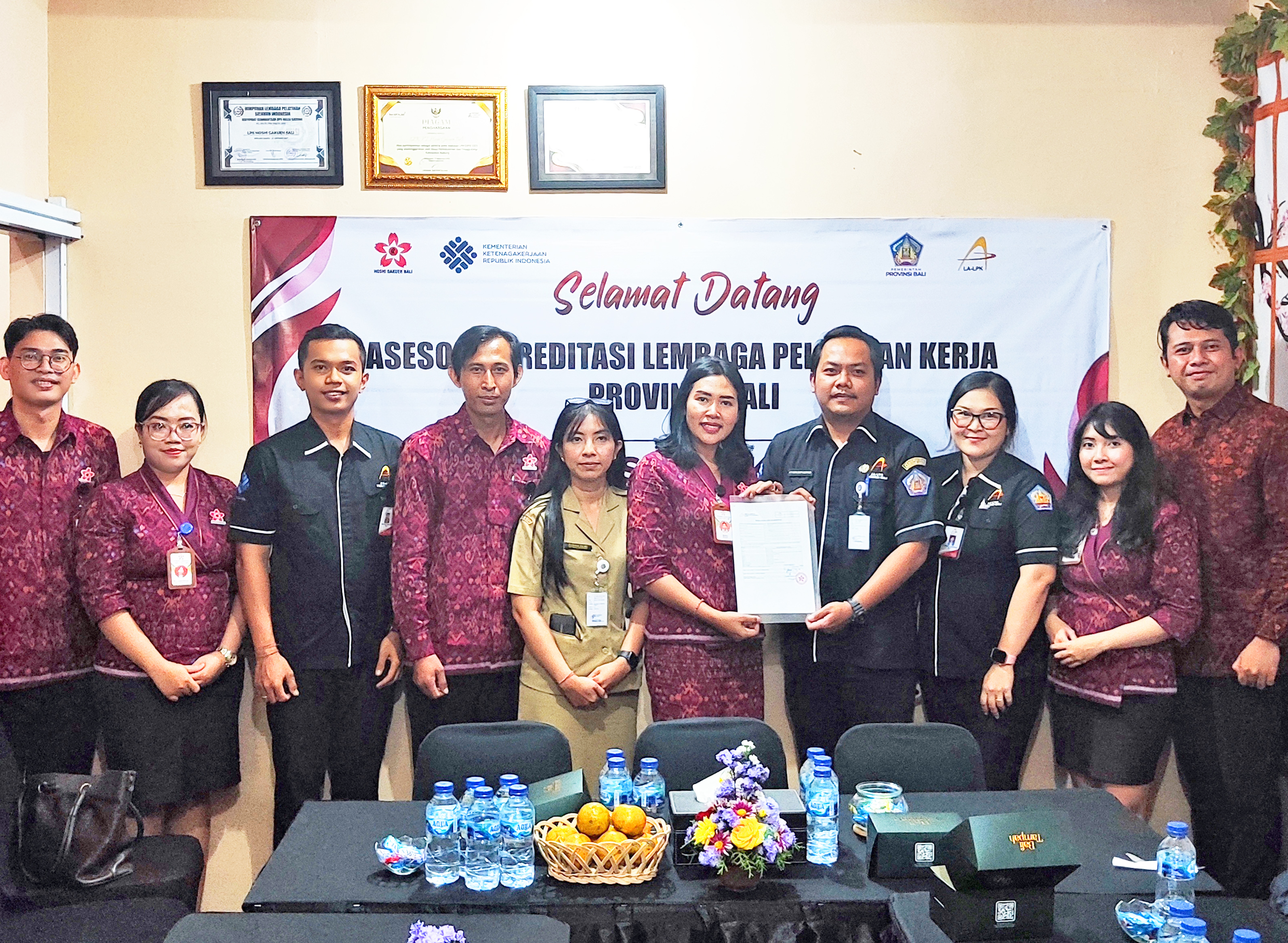 Pelaksanaan Visitasi Akreditasi di LPK Hoshi Gakuen Bali